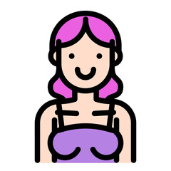 Lady female young moslem girl cute female