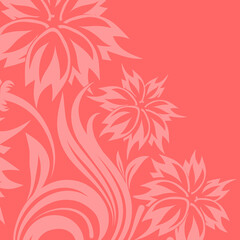 Fototapeta na wymiar Vector background with floral ornament