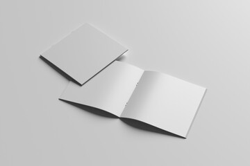 square brochure mockup