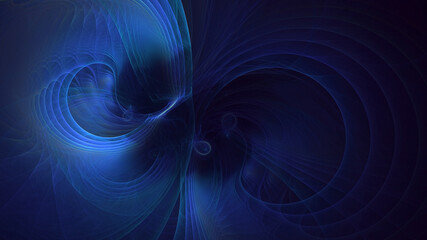 3D rendering abstract multicolor fractal light background