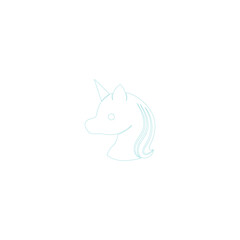 unicorn icon illustration vector