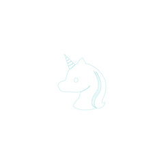 unicorn icon illustration vector