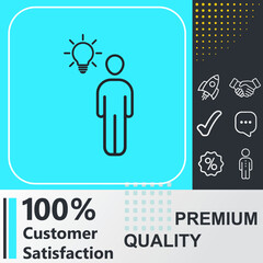 Business Idea icon. Social media sign. Vector illustration