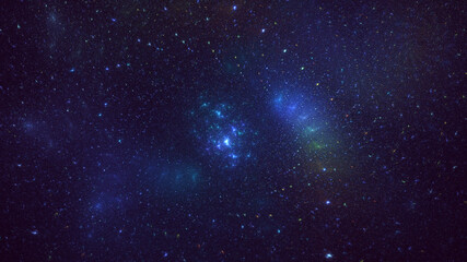 Obraz premium 3D rendering abstract multicolor fractal light background