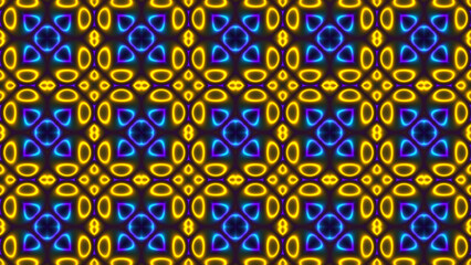 3D Rendering Abstract colorful background bright yellow blue colors modern colorful wallpaper