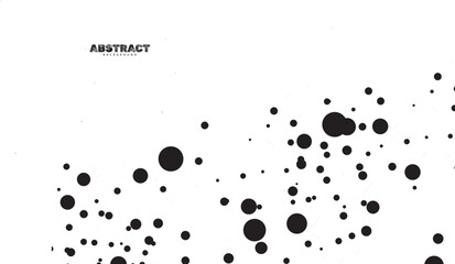 Abstract dots white background vector