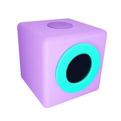 Action Camera. 3D rendering.