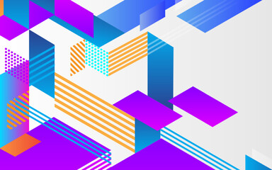 Fototapeta premium Colorful gradient geometric background. Vector abstract background texture design, poster, banner