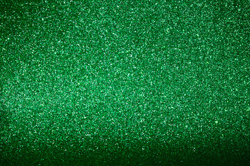 Green shiny background with shading. Christmas, New Year, Spring or Summer Holidays. Copy space