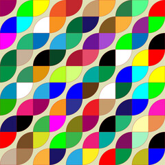 seamless geometric pattern rope with triangles