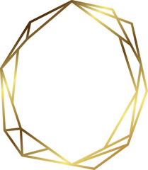 golden geometric frame
