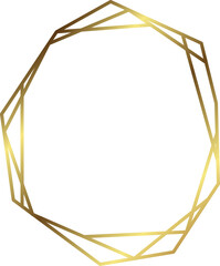 golden geometric frame