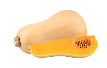 Butternut squash isolated on transparent png