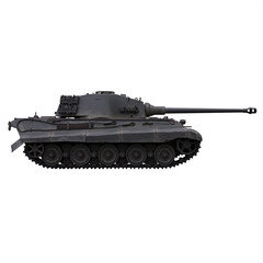 Fototapeta na wymiar Military heavy battle tank isolated