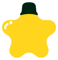 Christmas yellow light bulb