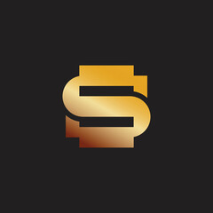 gold money dollar gradient design icon vector