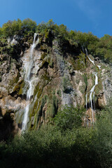 waterfall in the mountains