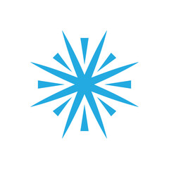 Snowflakes icon and symbol ilustration