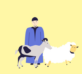 eid al-adha illustration