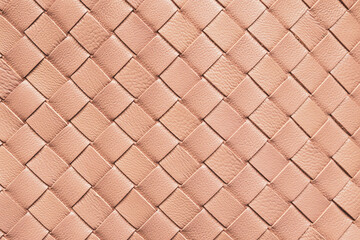 Brown weave leather texture pattern background
