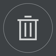 Delete icon clear icon recycle bin icon for web user interface design