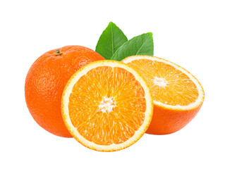 Orange citrus fruit isolated on transparent png