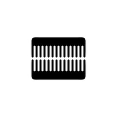Comb icon Equipment for Hair Care in Salon or Barber Shop Icon.
