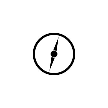 Compass logo icon. North vector arrow orienteering compass map gps navigator
