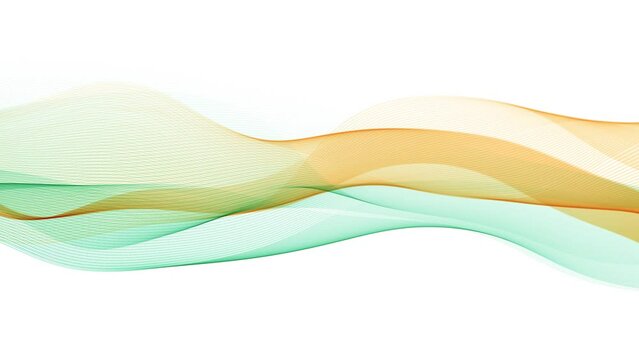 Abstract orange/blue lines background loop