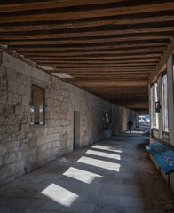 Aitre St. Maclou - Rouen , France: The Atrium of San Maclovio, or Court of San Maclovio, French...