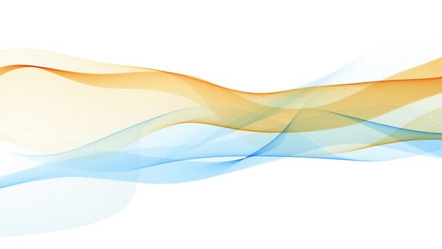 Abstract orange/blue lines background loop