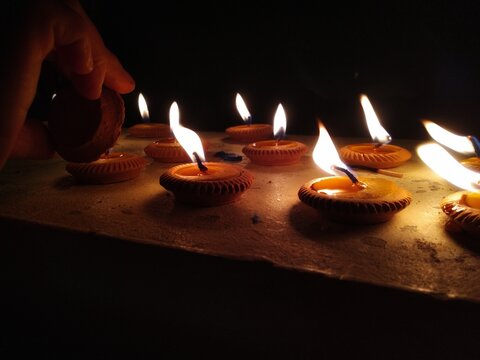 Phra Pra Teip candlelight local Thailand 