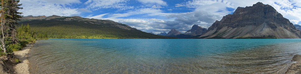 View of Bow Lake in Banff National Park,Alberta,Canada,North America
