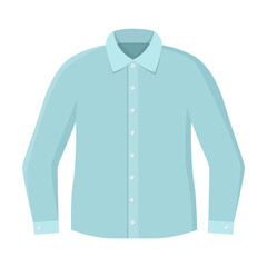 Fototapeta premium cotton shirt, Business man or office worker accessorie and formal clothes cartoon vector illustration