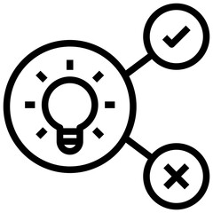 hypothesis outline style icon