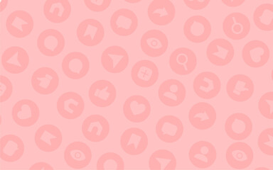 reaction icon to posts on social media and video streaming