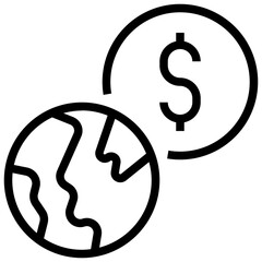 impact outline style icon
