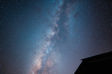 Milky Way galaxy,beautiful stars at night