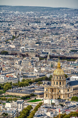 Fototapeta na wymiar Paris from above, HDR Image
