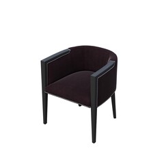 chair isolated on white background, interior furniture, 3D illustration, cg render
