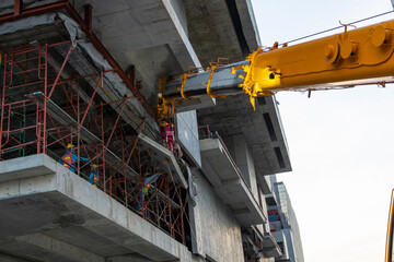 Naklejka premium rebar equipment, reinforced steel in construction design 