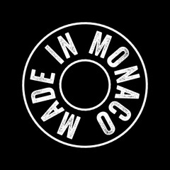 Fototapeta premium Made in Monaco text emblem stamp, concept background