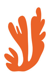 Obraz premium Orange Organic Abstract Shape 