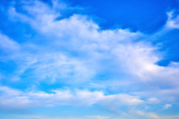 Naklejka na ściany i meble Daytime blue sky with white clouds