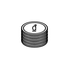 Vietnam Currency Icon Symbol. Vietnamese dong, VND Sign. Vector Illustration