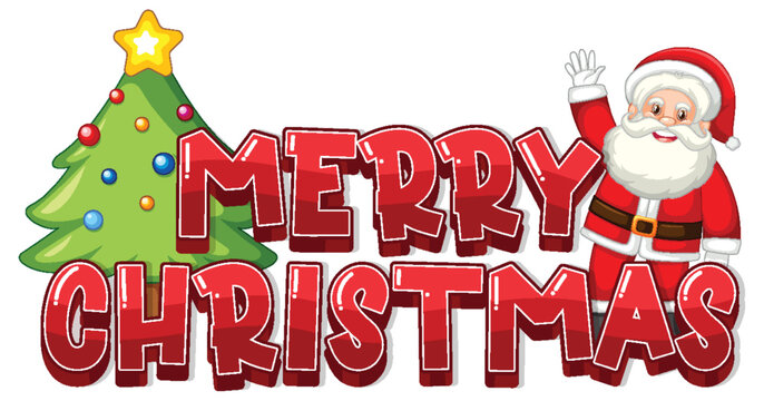 Merry Christmas sign icon cartoon