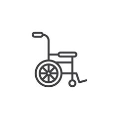Fototapeta na wymiar Disabled AID line icon