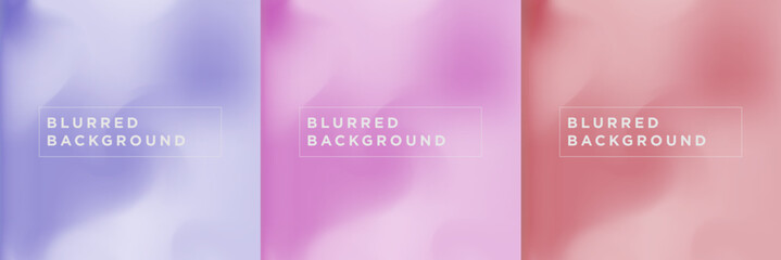 Fototapeta premium vector blured background set collection