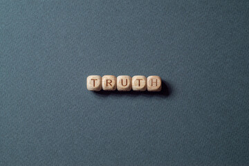Truth - word concept on building blocks,text,letters