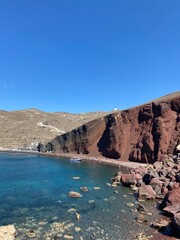 Santorini view from the sea